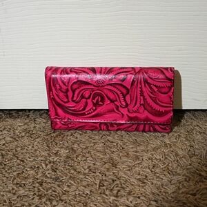 Patricia Nash Trifold Red Wallet